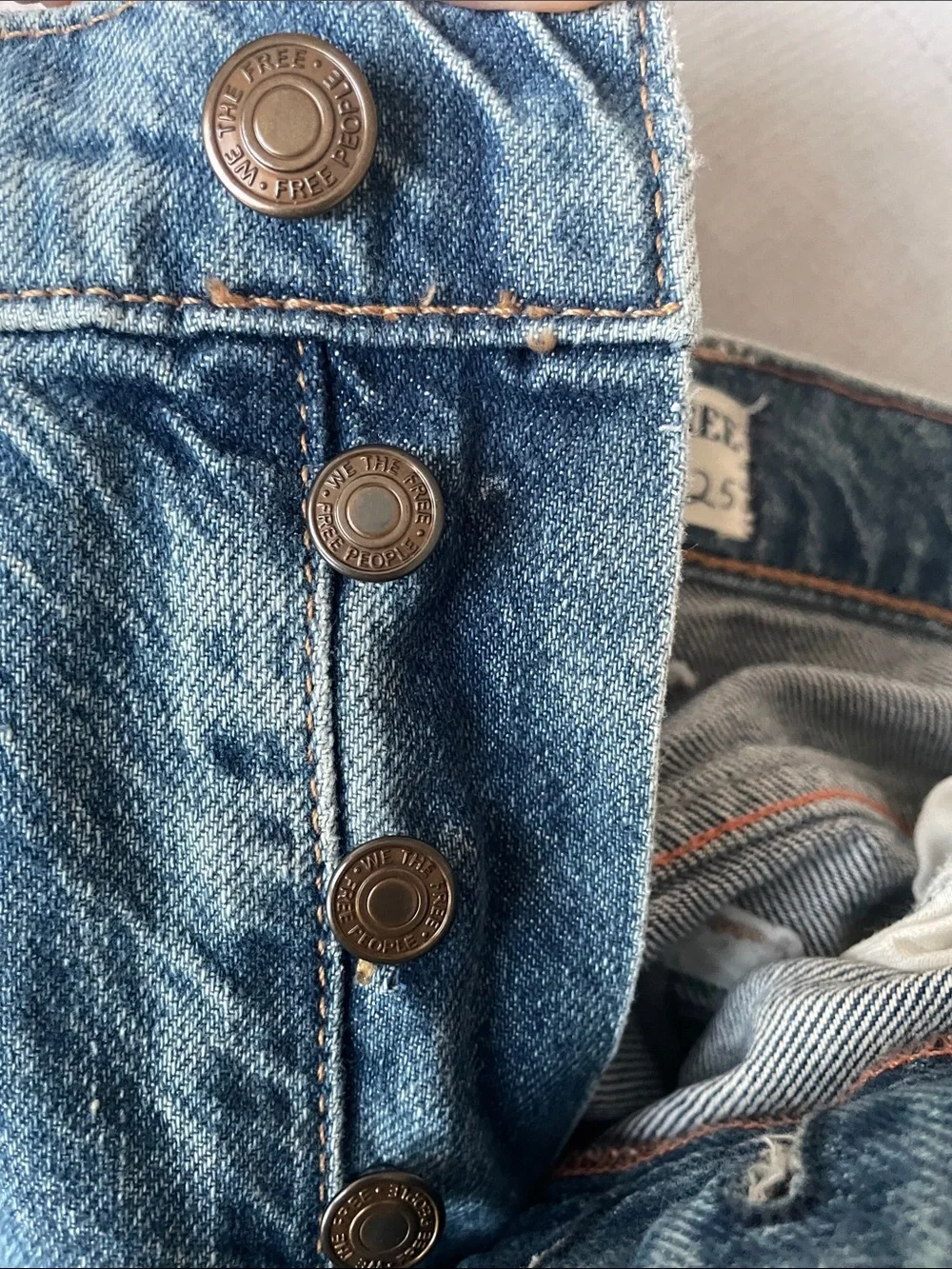 We The Free Blue High-Rise Wide Leg Jeans - Picture 8 of 10